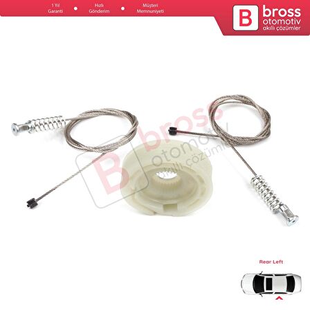 Ford Focus MK1 1998-2005 4/5 Kapı Hatchback Sedan Wagon 1138204 İçin Arka Sol Cam Kriko Tamir Seti