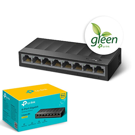 TP-LINK LiteWave 8 Port LS1008G 10/100/1000 Gigabit Plastik Kasa Switch