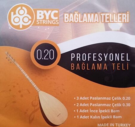 LongMoon BYC20 0.20 Uzun Sap Bağlama Teli Saz Teli