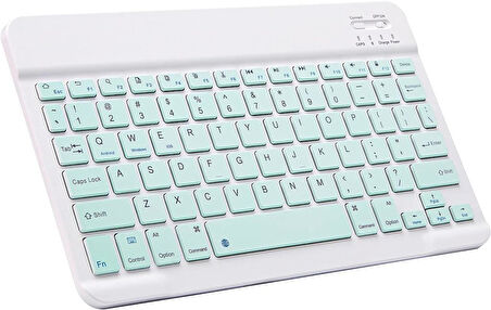 Poco Pad 12.1" Uyumlu Kablosuz Bluetooth Şarj Edilebilir Klavye - Yeşil