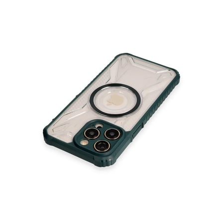 Apple iPhone 12 Pro Max Kılıf Prag Magneticsafe Kapak - Koyu Yeşil