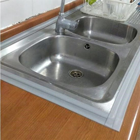 By Nevser® Gri Su Sızdırmaz  Banyo Mutfak Lavabo Küvet İzolasyon Şerit Bant