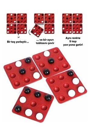 Go To Five,pentago - Çevir Beşle - Turn Five - Go To Five Strateji Akıl Zeka Ve Strateji Oyunu