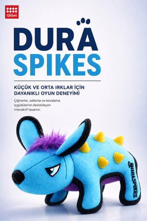 Duraspikes Serisi TPR Dokulu Peluş Tavşan Köpek Çiğneme Oyuncağı – Küçük ve Orta Irklar İçin