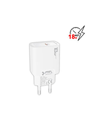 3 Amper 18W iPhone Lightning USB Hızlı Ev Tipi Şarj Seti MT-A1313