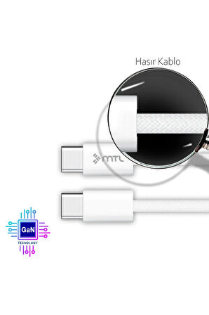Honor X6c Uyumlu Type-C To Type-C Girişli 35W Şarj Seti MT-A1735