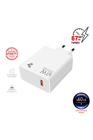 Xiaomi Civi 4 Pro Uyumlu 67W Turbo USB Şarj Seti QC 4.0 MT-A1763