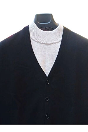 ÇİFT ÇELİK ÖRME DÜĞMELİ TRİKO HIRKA