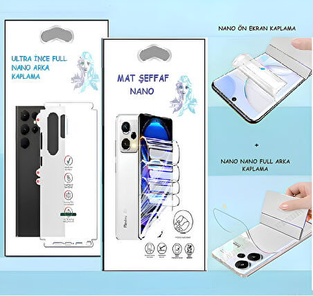 Infinix NOTE 40 PRO - NANO Ekran Koruyucu MAT Şeffaf  + NANO Arka Kaplama SET Ultra İnce Esnek