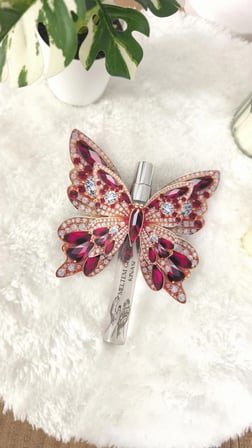 Pamuğum Atelier Kelebek Kartlı 10 ml Sprey Kolonya Kına Hediyeliği (25 Adet)