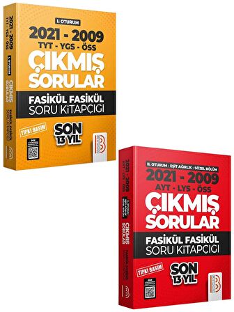 Benim Hocam YKS 2009-2021 Son 13 Yıl Tıpkı Basım Fasikül Fasikül TYT-AYT Eşit Ağırlık Sözel Bölüm Çıkmış Sorular Süper Set