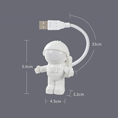 Gece Lambası - Usb Astronot Figürlü