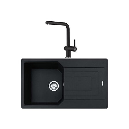 Urban Ubg 611-86 Nero Granit Eviye, Active Plus Doccia 2.0 Batarya Set