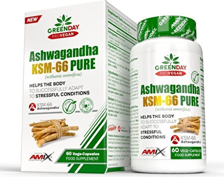 AMIX Provegan Ashwagandha Ksm-66 Pure / 60 Vege kapsül