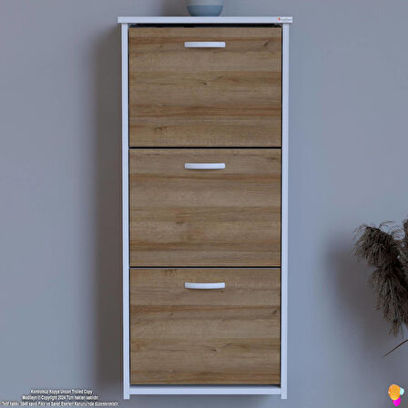 Modilayn WEST Asma Antre 52 x116x 26 cm’ lik 3 Düşer Kapak 6 Göz Bölmeli Ayakkabılık