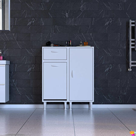 Modilayn YENİCE 90x97x32,5 cm 3 raflı ve 3 sepetli dolap ile çamaşırlarınız artık daha düzenli.