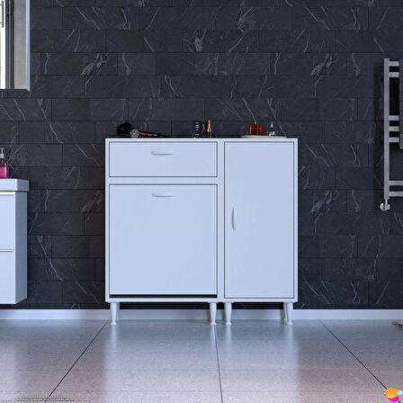 Modilayn YENİCE 105x97x32, 5 cm 3 raflı ve 3 sepetli dolap ile çamaşırlarınız artık daha düzenli.