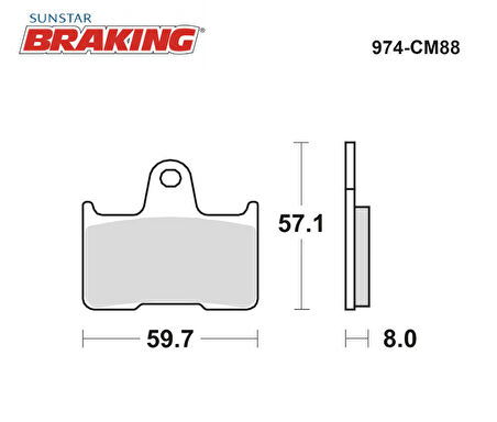 SİNTERLİ ARKA FREN BALATASI / HARLEY D. / XL 883 L SUPERLOW / 883cc / ARKA  / 2014-2015-2016-2017-2018