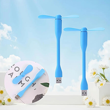 Taşınabilir USB ile Çalışan Esnek Mini Fan 