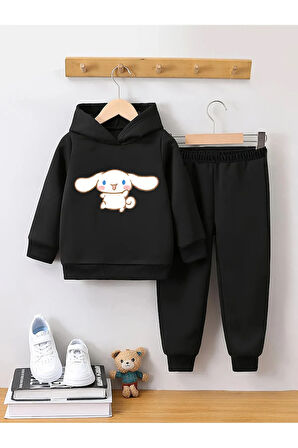 Kız Çocuklar İçin Premium 3. İplik Compact Sweatshirt & Eşofman Takımı
