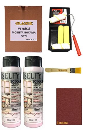 Rich Selfy Decor 500 Cc X 2 Lilyum Kendinden Vernikli Mobilya Boyama Seti