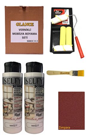 Rich Selfy Decor 500 Cc X 2 Beyaz Kendinden Vernikli Mobilya Boyama Seti