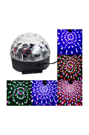 Periboia Kumandalı Kristal Led RGB Disko Topu