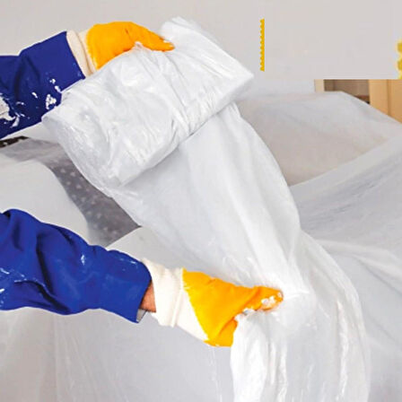 Periboia Boya Badana Eşya Koruma Hışır Örtüsü Yapışkanlı Hışır Örtü (280cm x 15 mt)