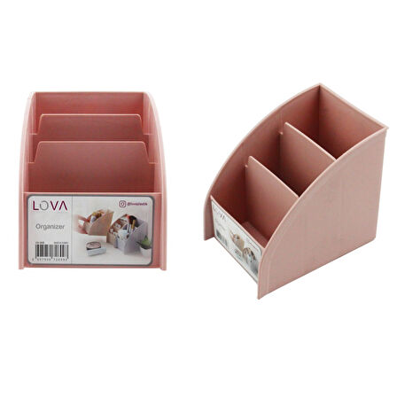 Periboia 3 Bölmeli Çok Amaçlı Masaüstü Organizer (3 Adet )