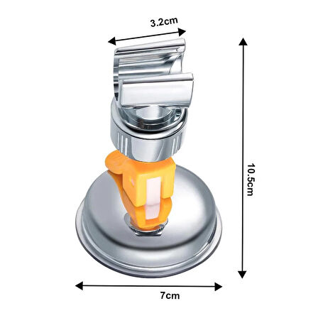 Periboia Güçlü Vantuzlu Duş Başlığı Askısı Duş Başlığı Tutucu Aparat