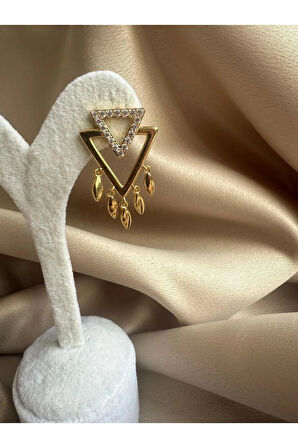 İç İçe Üçgen Küpe