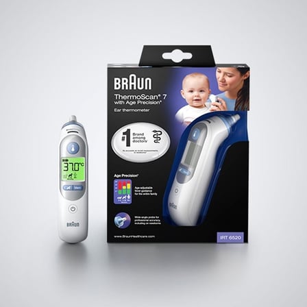  Braun IRT 6520 Thermoscan Beyaz Ateş Ölçer Yüksek Hassasiyetli Ergonomik Tasarım