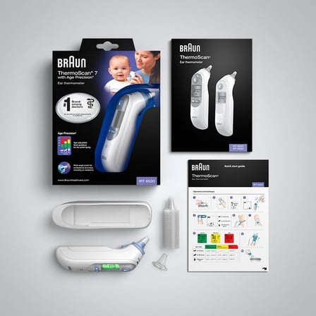  Braun IRT 6520 Thermoscan Beyaz Ateş Ölçer Yüksek Hassasiyetli Ergonomik Tasarım