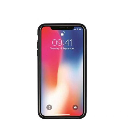 Çanta Yurdu - iPhone 12 Pro Max Hakiki Deri Kapak Back Cover Kartlıklı Telefon Kılıfı Kırmızı