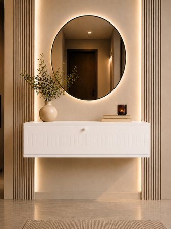 MELURA DRESUAR 90 CM %100 MDF KAPAKLI DUVARA MONTE