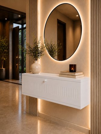 MELURA DRESUAR 90 CM %100 MDF KAPAKLI DUVARA MONTE