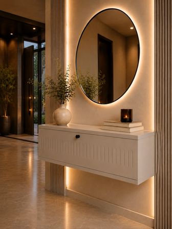 MELURA DRESUAR 90 CM %100 MDF KAPAKLI DUVARA MONTE