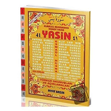 Cami Boy 41 Yasin Türkçeli - Fihristli Ayfa032