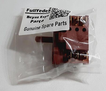 Termikel Bakalit Fırın Şalteri 3+3 Fırın  Ayar Kademe Şarter 6 Uclu