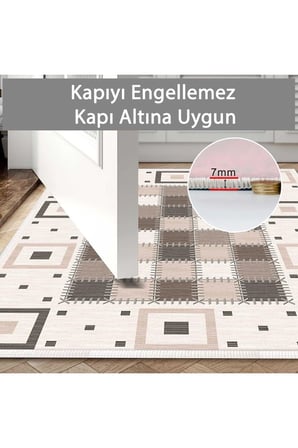 Banyo Paspası, Yumuşak Banyo Halısı, Kaymaz Dot Tabanlı, Yıkanabilir - 60x100