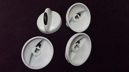 BEKO UYUMLU OCAK DÜĞMESİ BEYAZ , SET ÜSTÜ OCAK , OCAK DÜĞME 4 LÜ