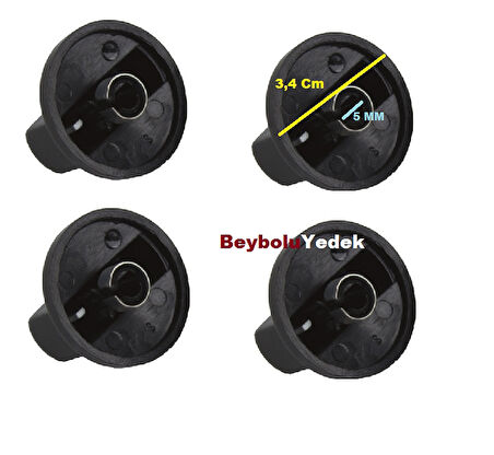 SİEMENS UYUMLU OCAK DÜĞME SİYAH , SET ÜSTÜ OCAK DÜĞME TAKIM