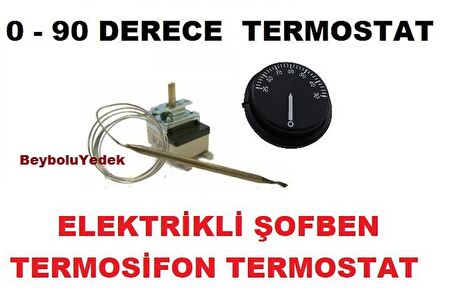 BEKO TERMOSİFON TERMOSTAT 0 - 90 DERECE , ŞOFBEN OTOMATİĞİ