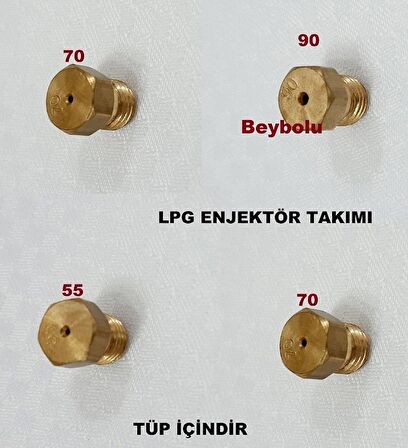 Altus Ocak LPG TÜP Dönüşüm Enjektör Memeleri Takım , 7 MM