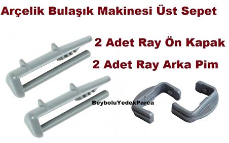 Arçelik Üst Sepet 2 Ray Ön Tutucu Tırnak Bulaşık Makinesi  2 Arka