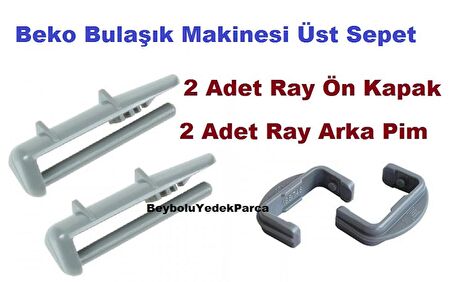 Beko Üst Sepet 2 Ray Ön Tutucu Tırnak Bulaşık Makinesi  2 Arka