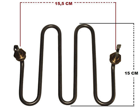 2000 Watt Semaver Rezistansı Çay Makinesi Kazan Rezistans Ölçü -