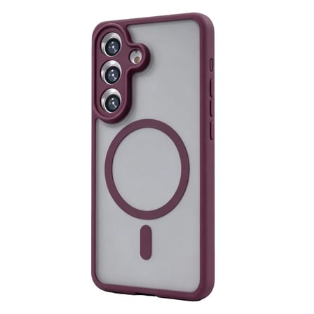 Samsung Galaxy A17 5G Loji Magsafe Kapak - Bordo