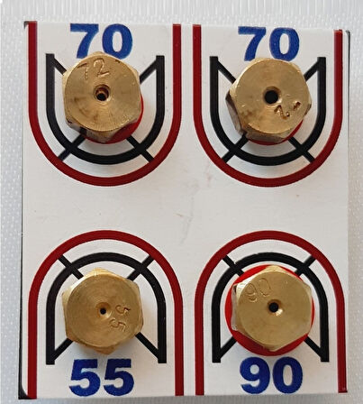 Uğur Set Üstü Ocak LPG Dönüşüm Enjektör Memeleri Takım , 7 MM