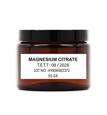Magnezyum Sitrat Toz Hammadde 100 gr